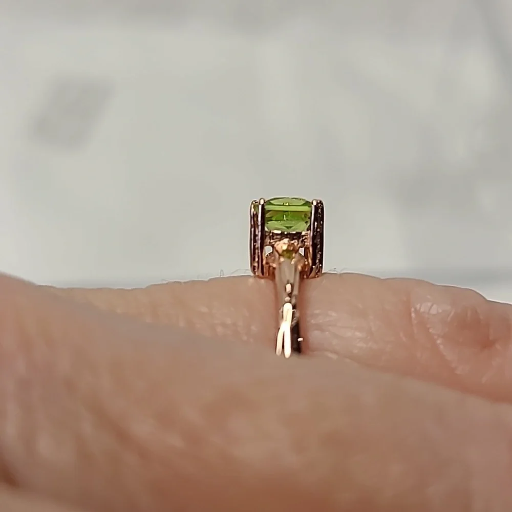 Peridot Rose Gold Ring
